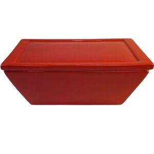 Real Home Red Casserole Loaf Pan With Lid